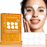 Triangle Facial Patches for Forehead, Under Eye & Smile Lines – Aloe, Collagen & Vitamin E (112pcs)