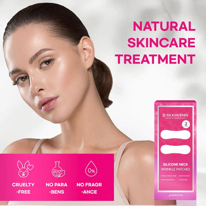 Silicone Neck Wrinkle Patches 2 pcs: Reusable Silicone Neck Patches for Wrinkles