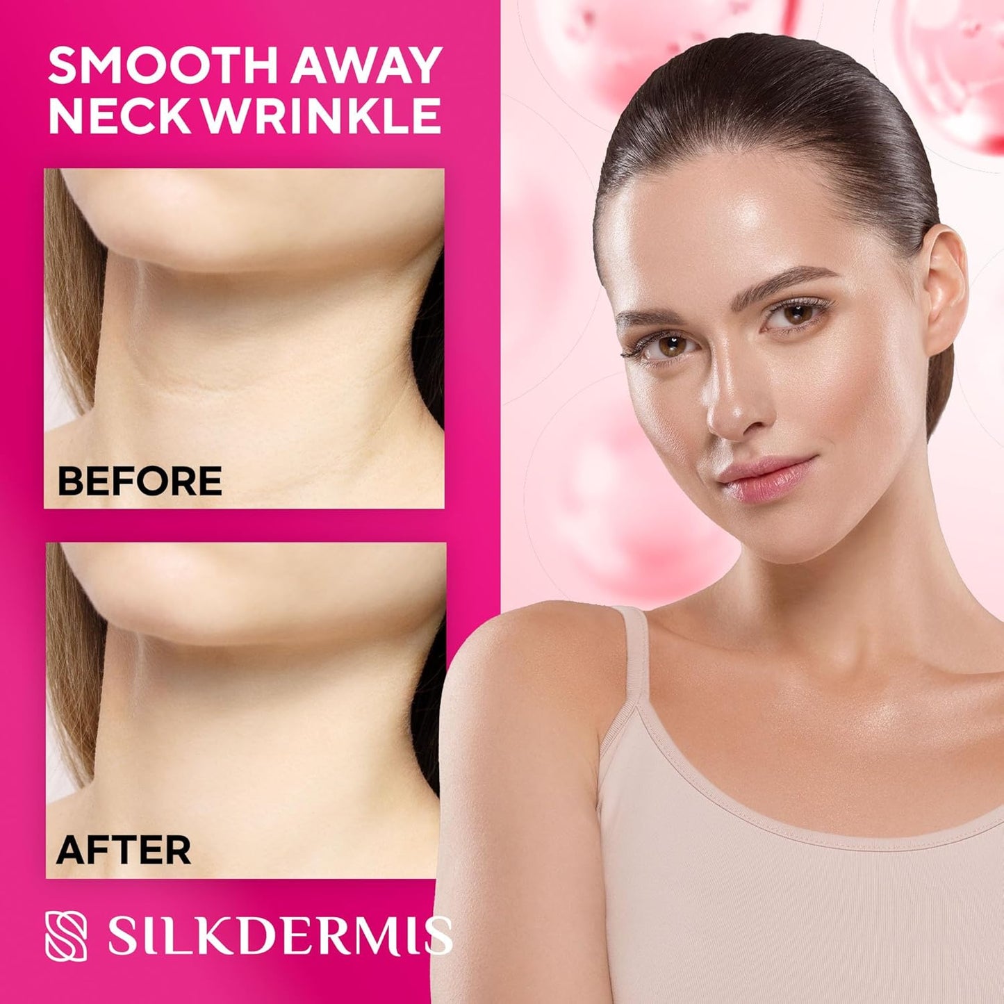 Silicone Neck Wrinkle Patches 2 pcs: Reusable Silicone Neck Patches for Wrinkles