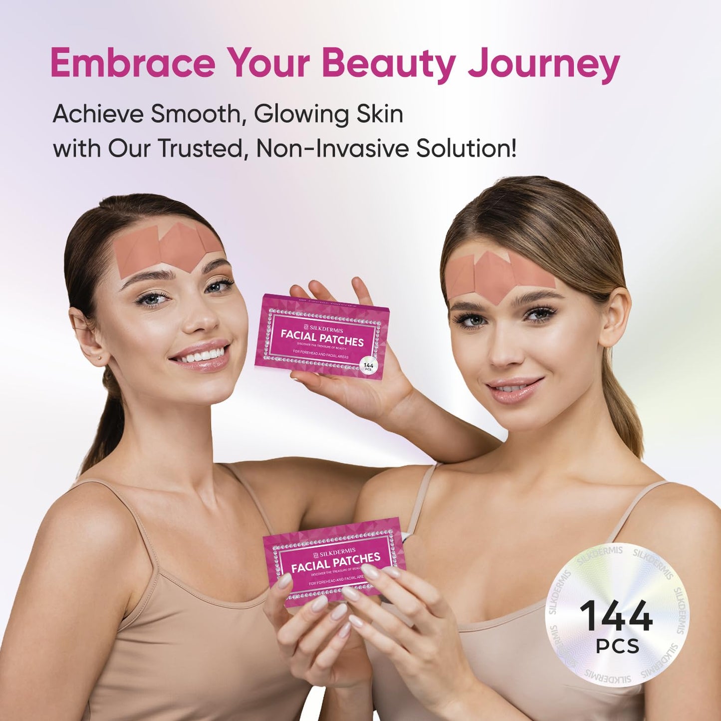 Anti Forehead Wrinkle Patches: Anti Wrinkle Facial Patches overnight- Forehead Wrinkles Treatment 144 pcs