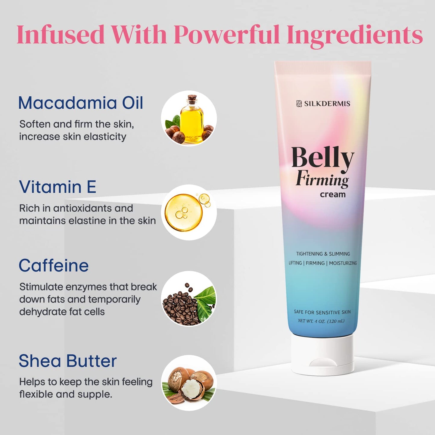 Body & Belly Firming Cream – Hydrating Skin Care for Smoother-Looking Skin (120ml)